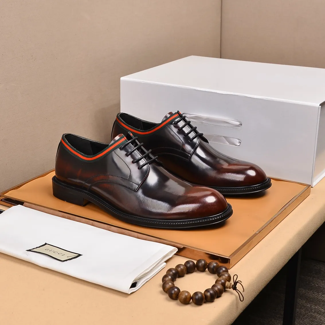 Men's shoes💰540📛📛Original (water-dyed cowhide) Gucci GUCCI official website formal shoes🌀 Italian🇮🇹imported cowhide➕top imported water-dyed cowhide lining💋Finely handmade original bottom, the real thing looks better when photographed in person Standard size 38-44